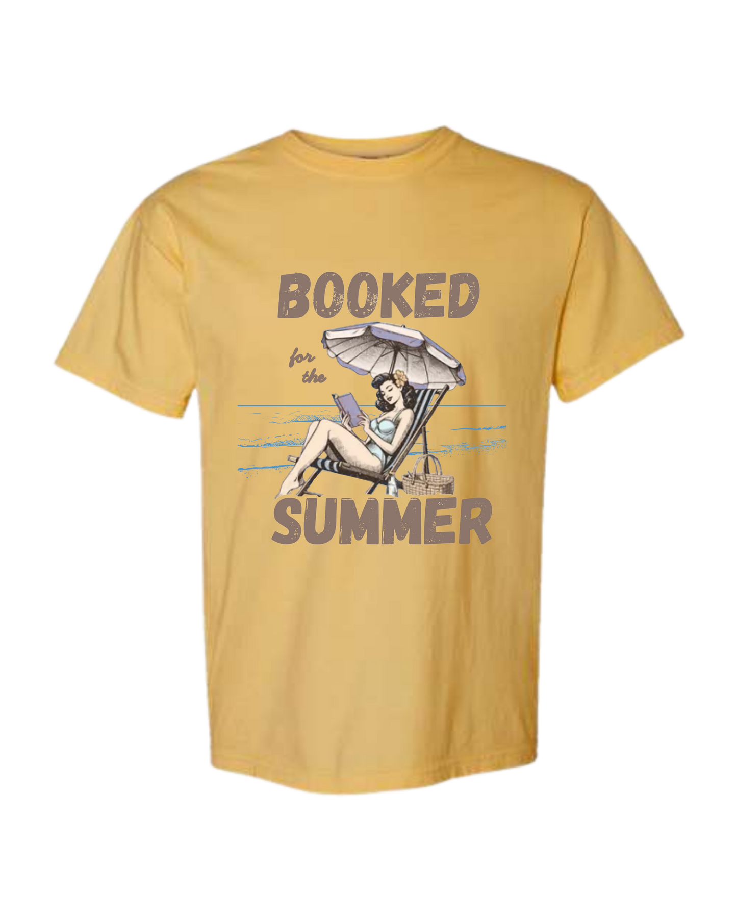 Booked for the Summer - Comfort Colors - Heavyweight Unisex Tee - Yellows, Oranges, Reds