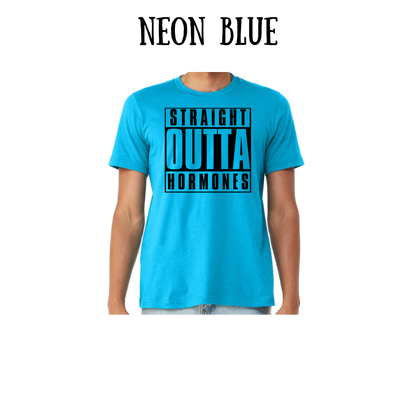 straight outta hormones - unisex tee - blues