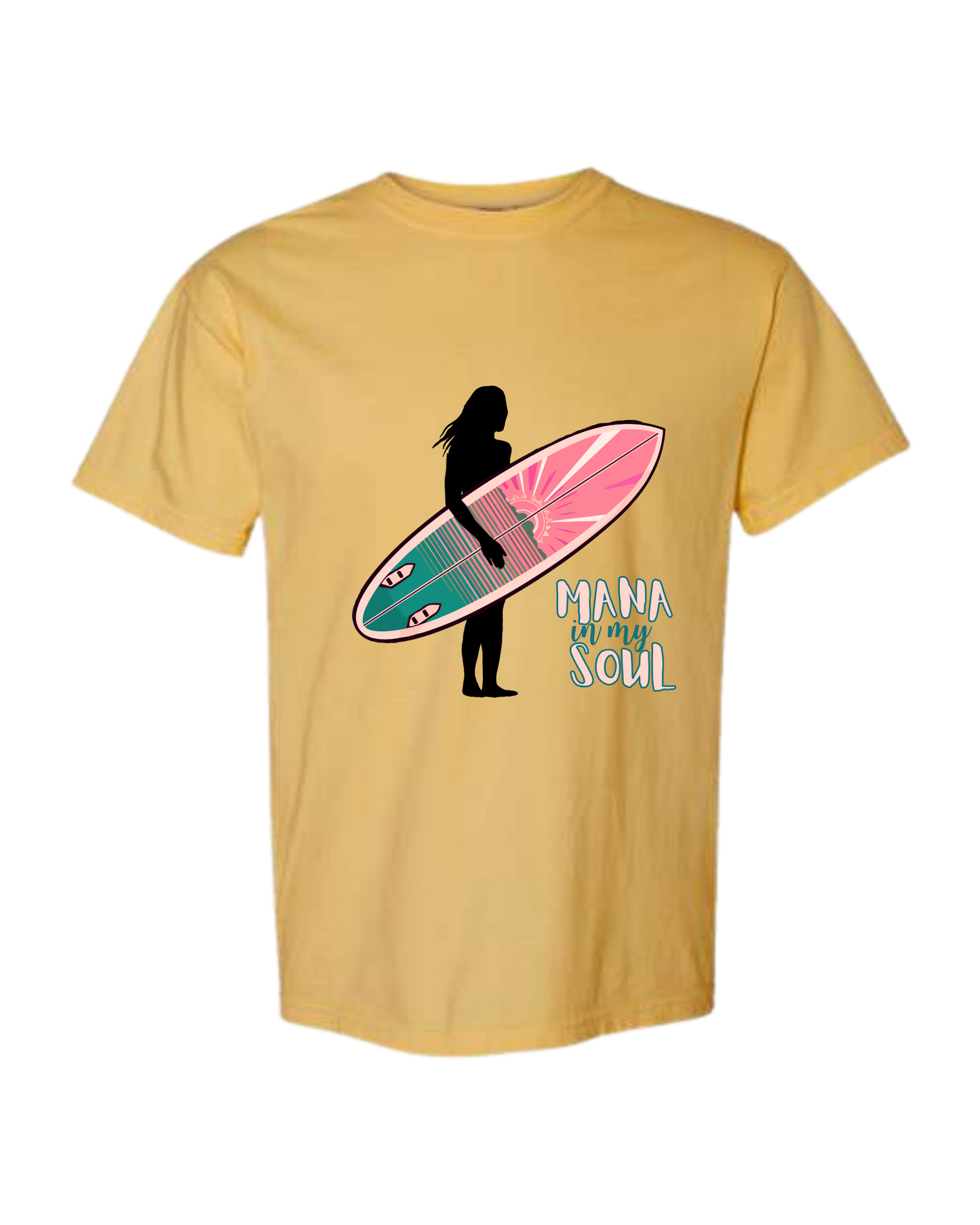 Mana in My Soul - Comfort Colors - Heavyweight Unisex Tee - Yellows, Oranges, Reds