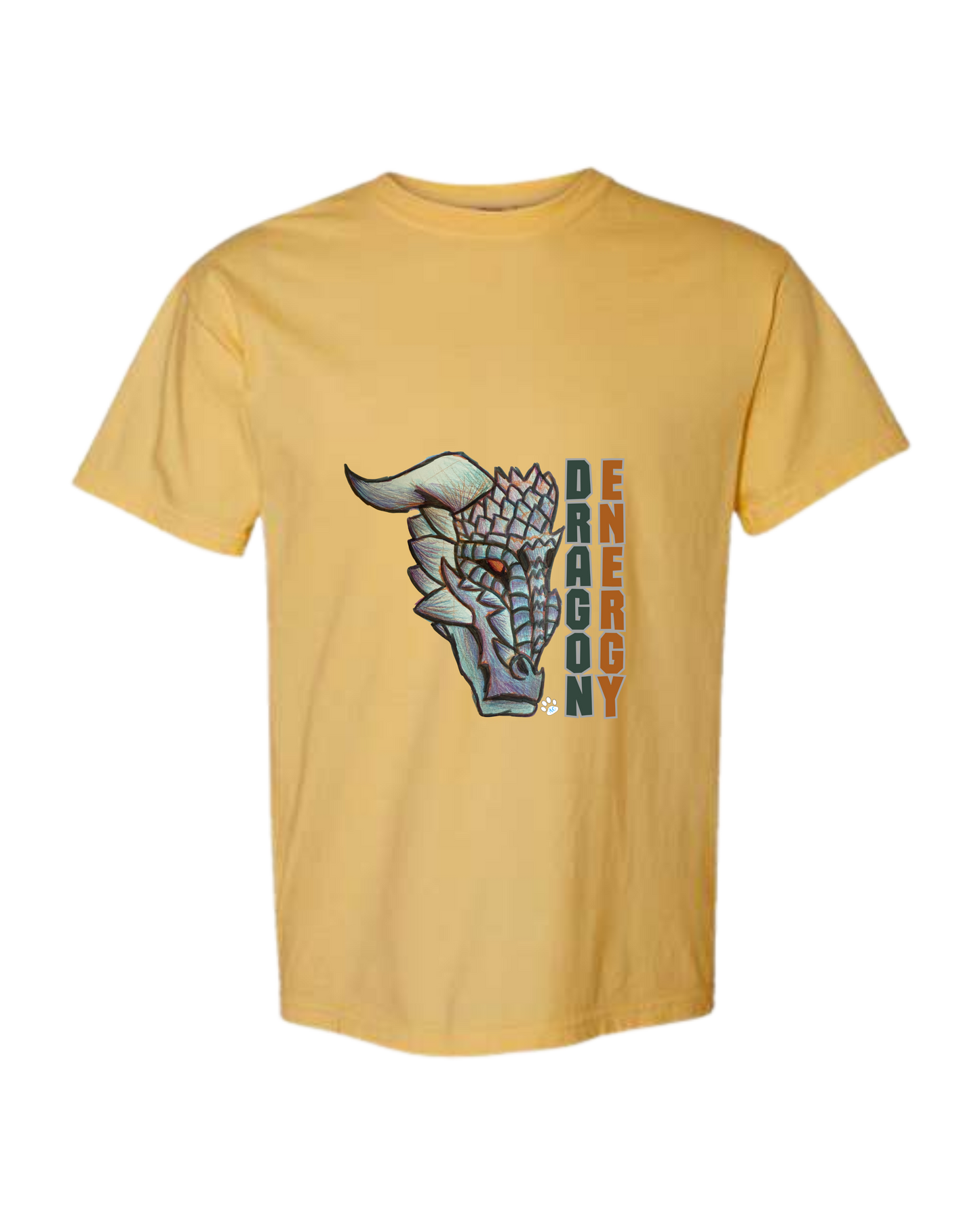 Dragon Energy - Comfort Colors - Heavyweight Unisex Tee - Yellows, Oranges, Reds