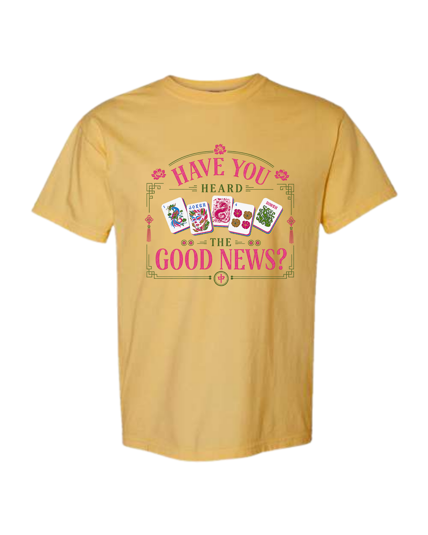 Have You Heard the Good News? - Comfort Colors - Heavyweight Unisex Tee - Yellows, Oranges, Reds