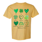 Galatians 5 - St Patrick's Day - Comfort Colors - Heavyweight Unisex Tee - Yellows, Oranges, Reds