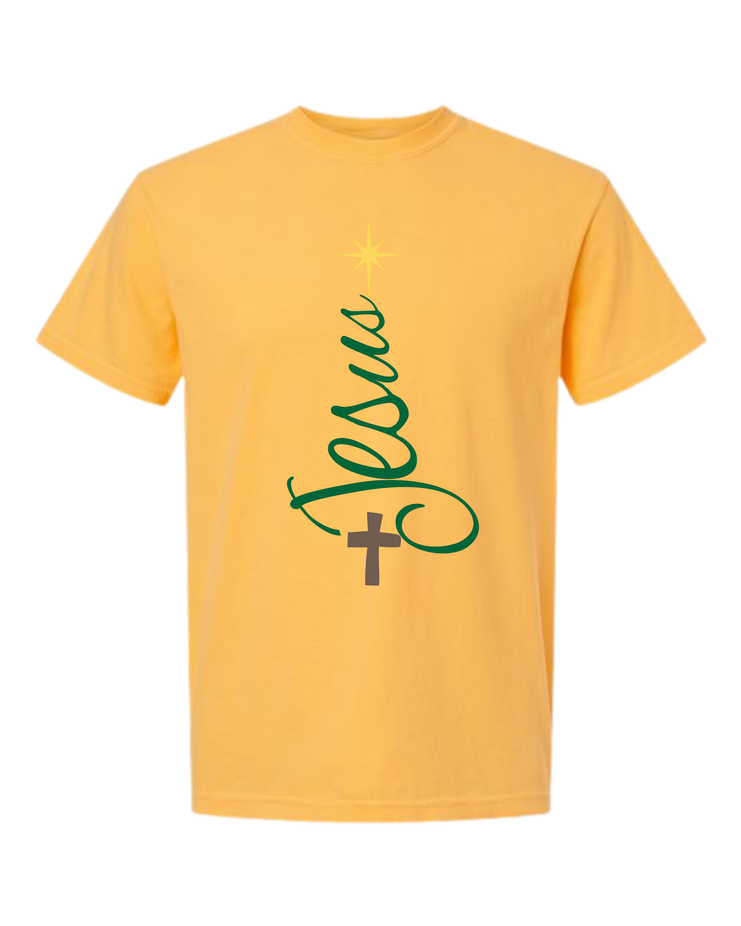 Jesus Tree - Comfort Colors - Heavyweight Unisex Tee - Yellows, Oranges