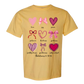 Galatians 5 - Valentines - Comfort Colors - Heavyweight Unisex Tee - Yellows, Oranges, Reds