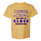 Cruise Crew Most Likely to Close the Buffet Down - Comfort Colors - Heavyweight Unisex Tee - Yellows, Oranges, Reds