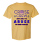 Cruise Crew Most Likely to Abuse the Drink Package - Comfort Colors - Heavyweight Unisex Tee - Yellows, Oranges, Reds
