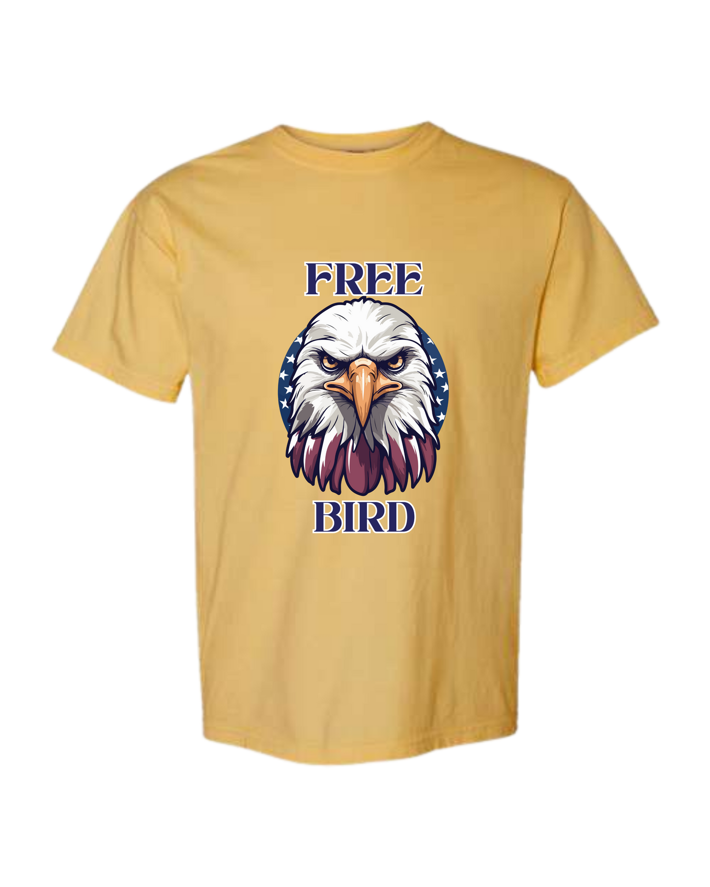 Free Bird - Comfort Colors - Heavyweight Unisex Tee - Yellows, Oranges, Reds
