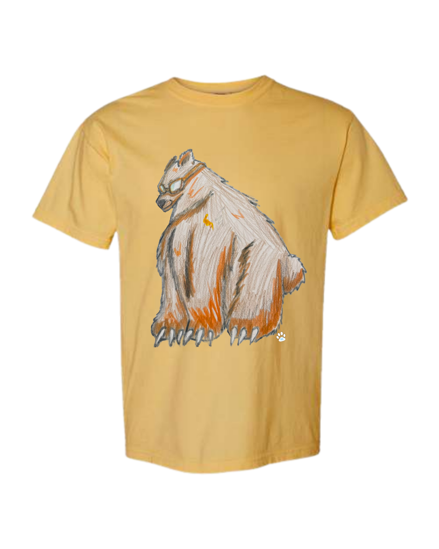 Muscle Bear - Comfort Colors - Heavyweight Unisex Tee - Yellows, Oranges, Reds