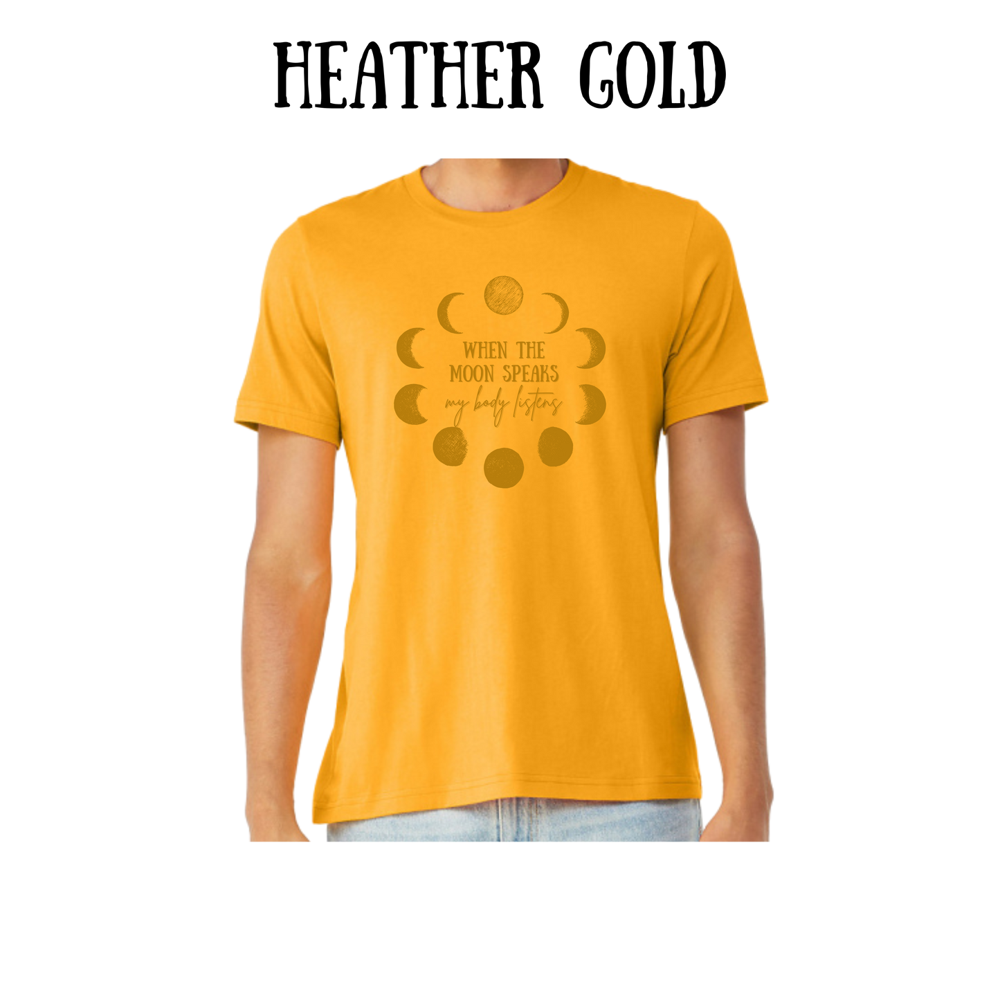 BP - When The Moon Speaks - unisex tee - yellows, oranges, reds