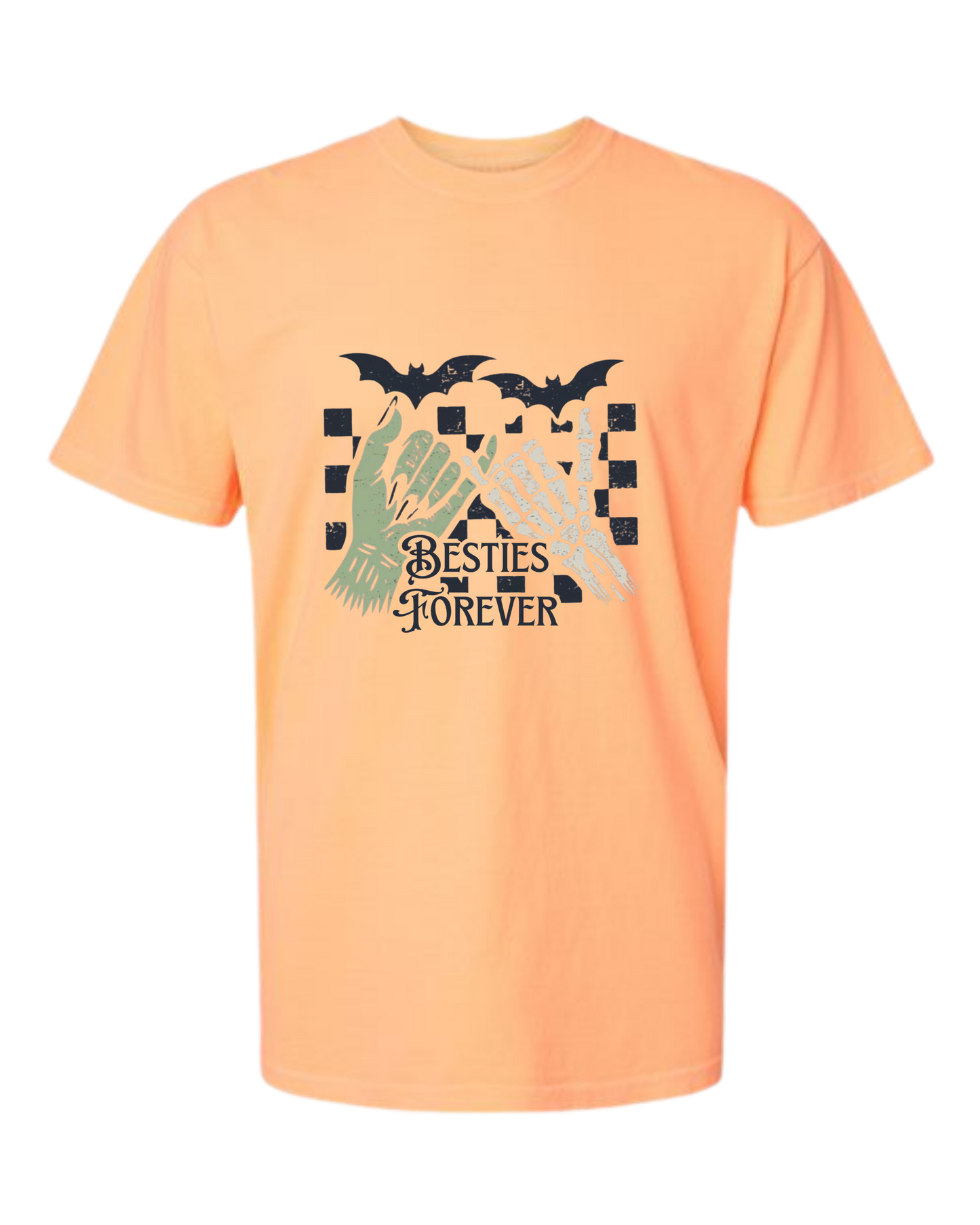 Besties Forever - Comfort Colors - Heavyweight Unisex Tee - Yellows, Oranges, Reds