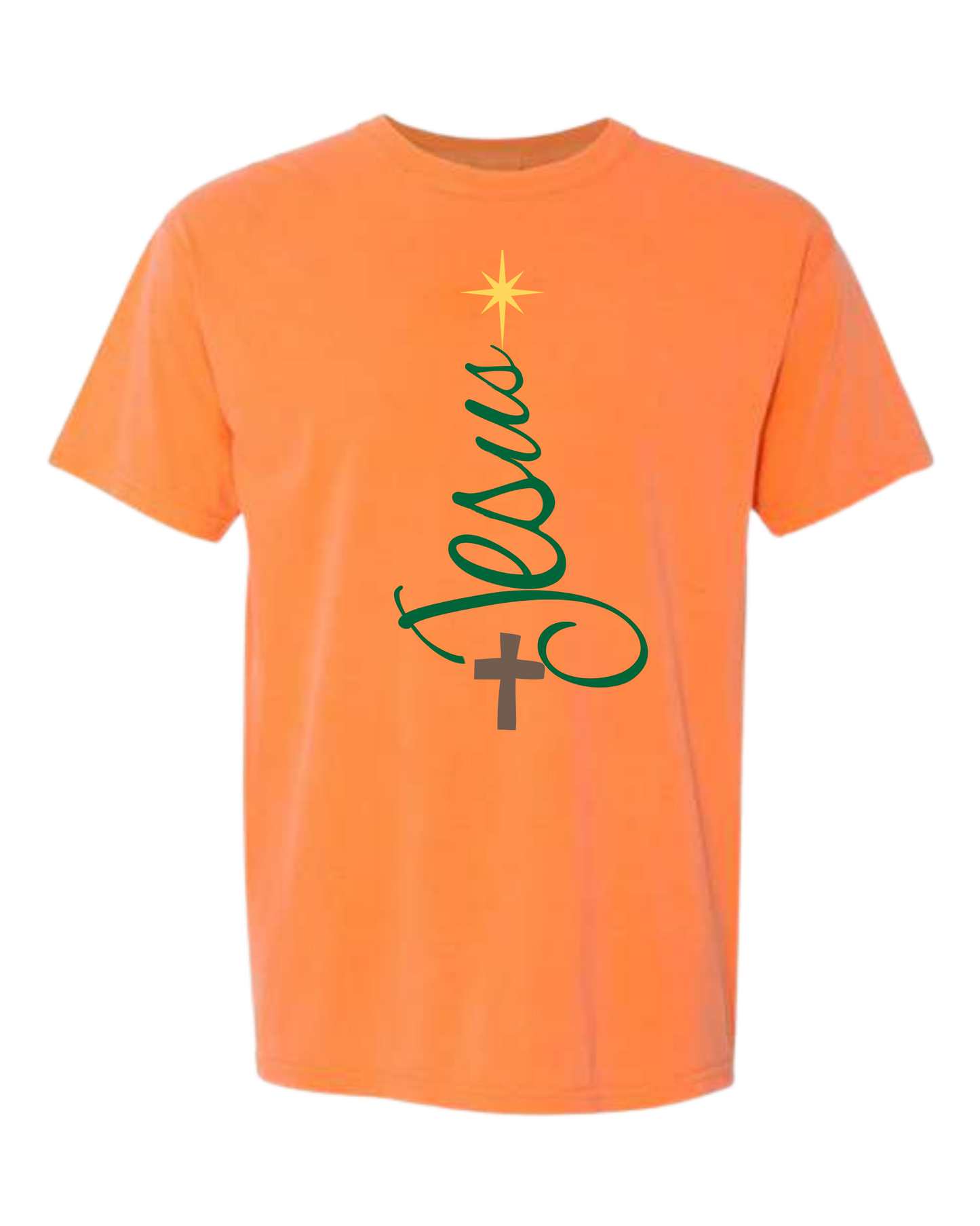 Jesus Tree - Comfort Colors - Heavyweight Unisex Tee - Yellows, Oranges