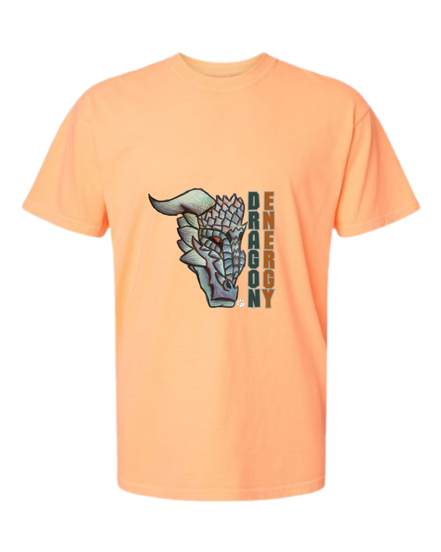 Dragon Energy - Comfort Colors - Heavyweight Unisex Tee - Yellows, Oranges, Reds