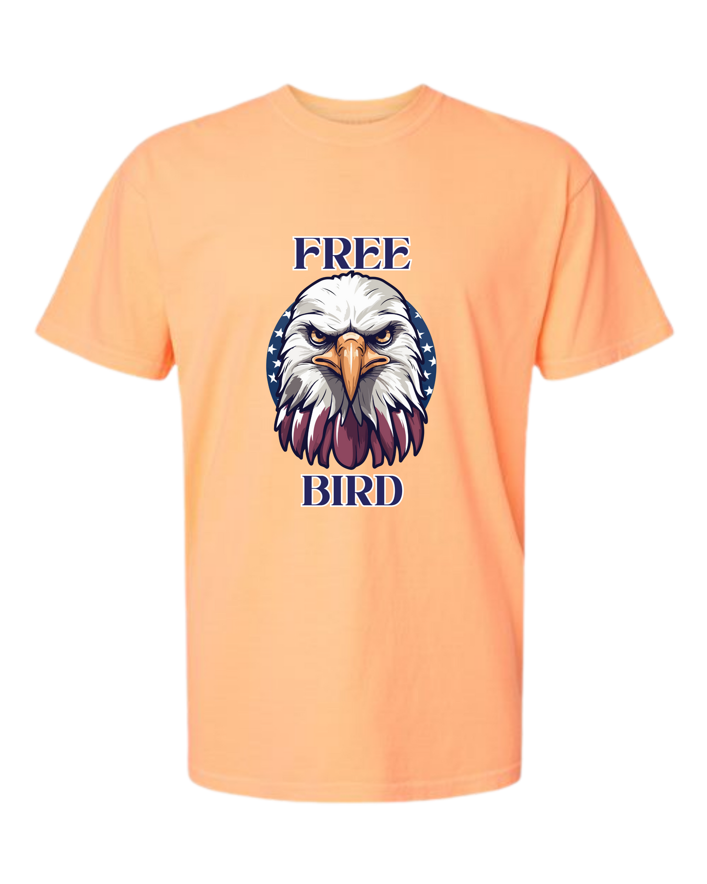 Free Bird - Comfort Colors - Heavyweight Unisex Tee - Yellows, Oranges, Reds