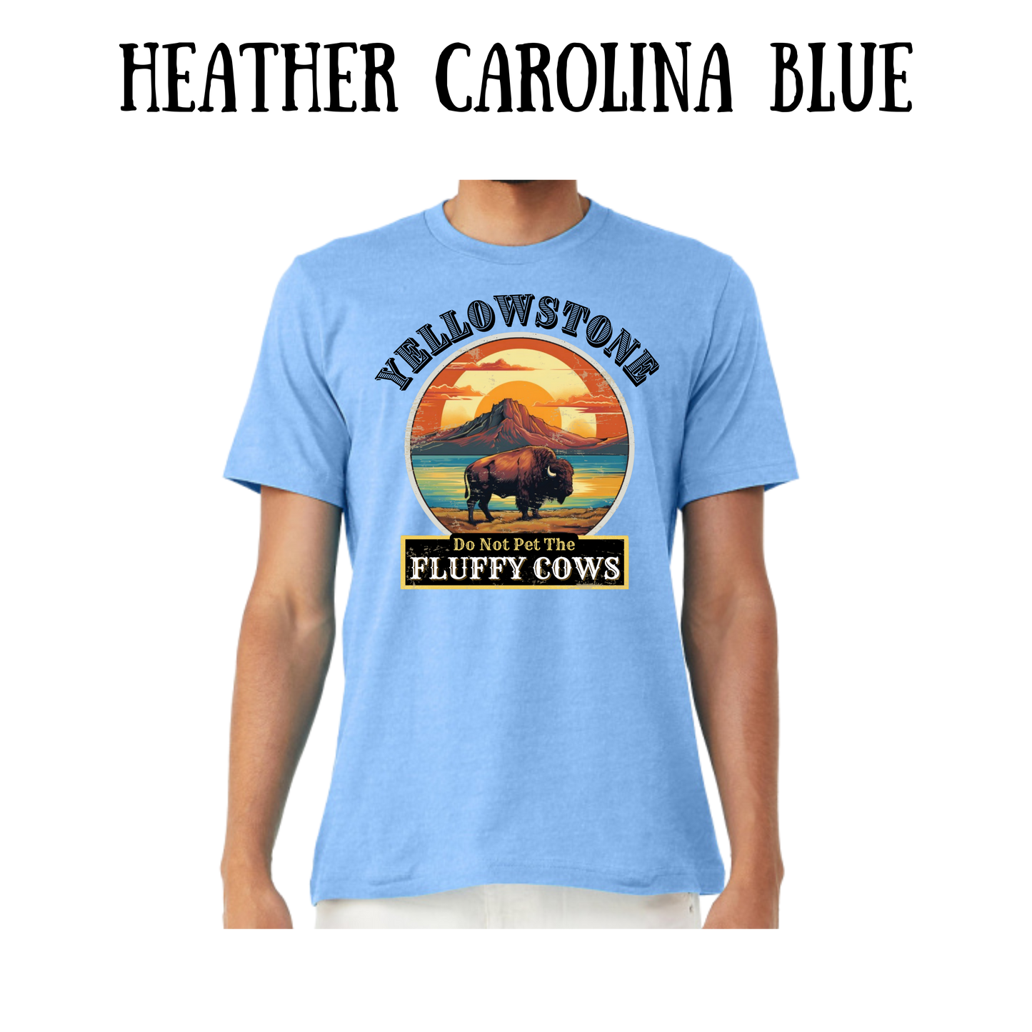 CP - Yellowstone: Fluffy Cows - Unisex Tee - Blues