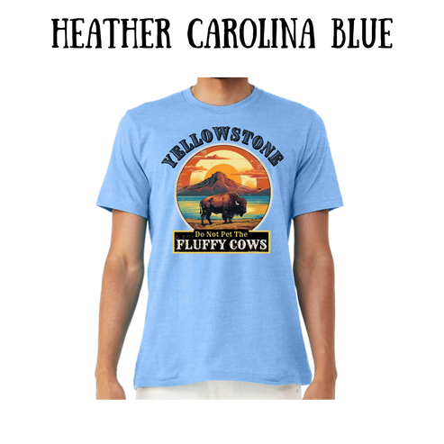 CP - Yellowstone: Fluffy Cows - Unisex Tee - Blues