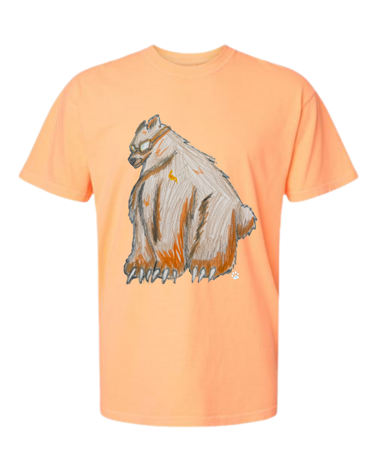 Muscle Bear - Comfort Colors - Heavyweight Unisex Tee - Yellows, Oranges, Reds