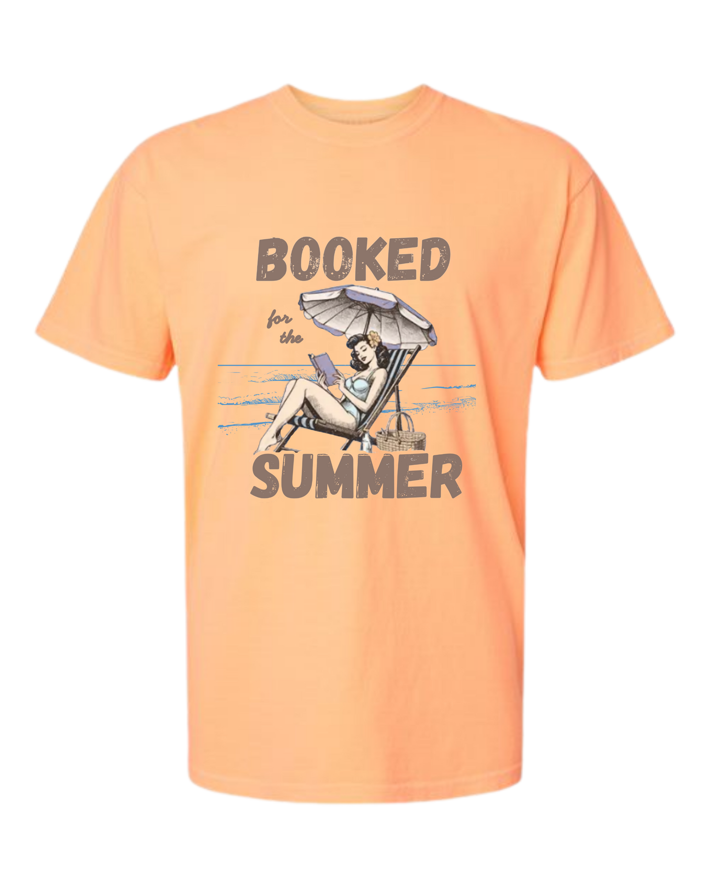 Booked for the Summer - Comfort Colors - Heavyweight Unisex Tee - Yellows, Oranges, Reds