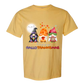 Happy HalloThanksMas Gnomes - Comfort Colors - Heavyweight Unisex Tee - Yellows, Oranges