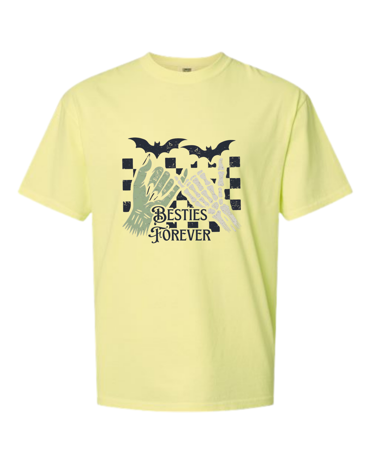Besties Forever - Comfort Colors - Heavyweight Unisex Tee - Yellows, Oranges, Reds
