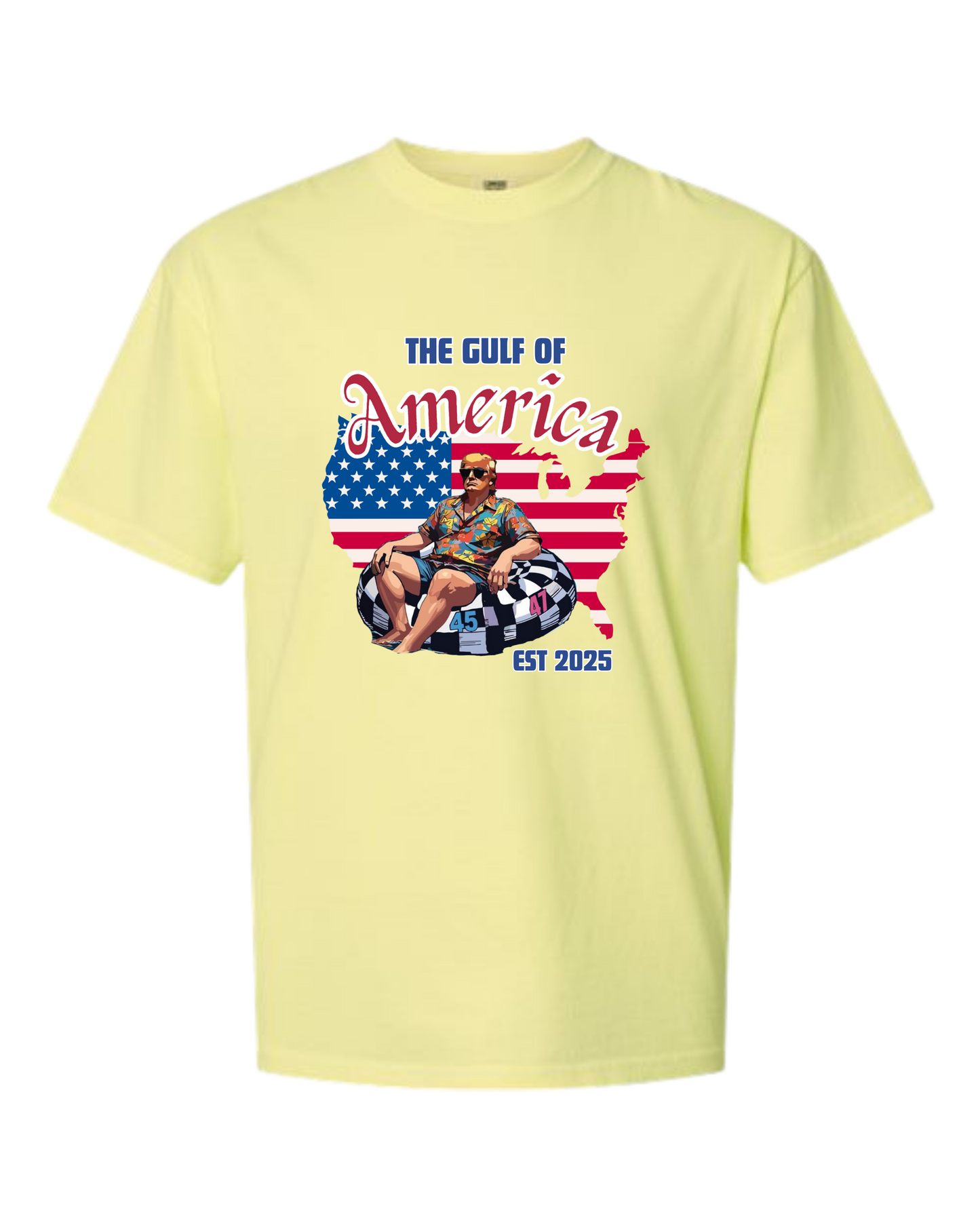 The Gulf of America - Comfort Colors - Heavyweight Unisex Tee - Yellows, Oranges, Reds
