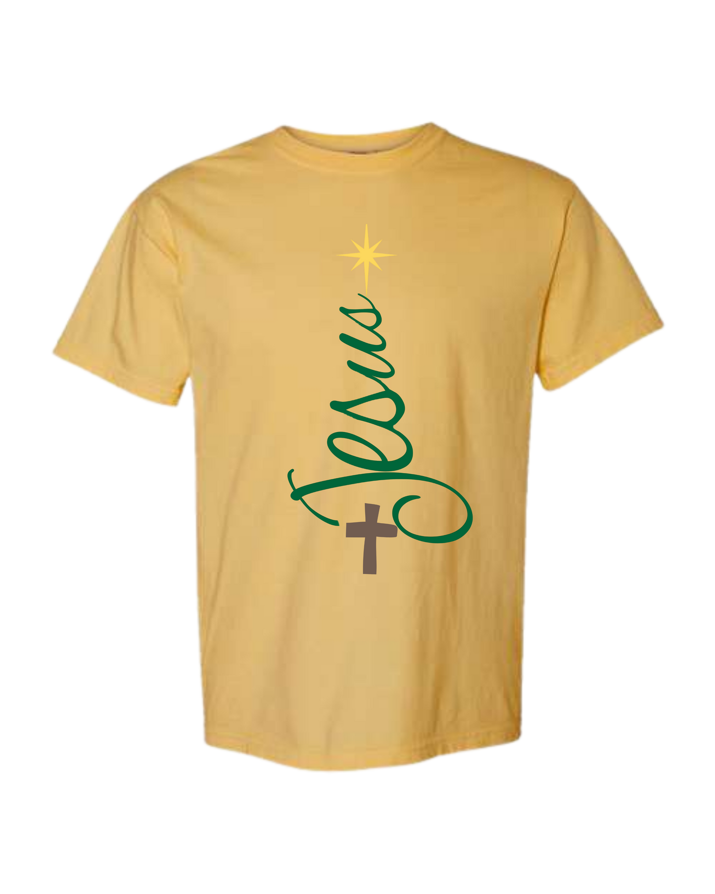 Jesus Tree - Comfort Colors - Heavyweight Unisex Tee - Yellows, Oranges