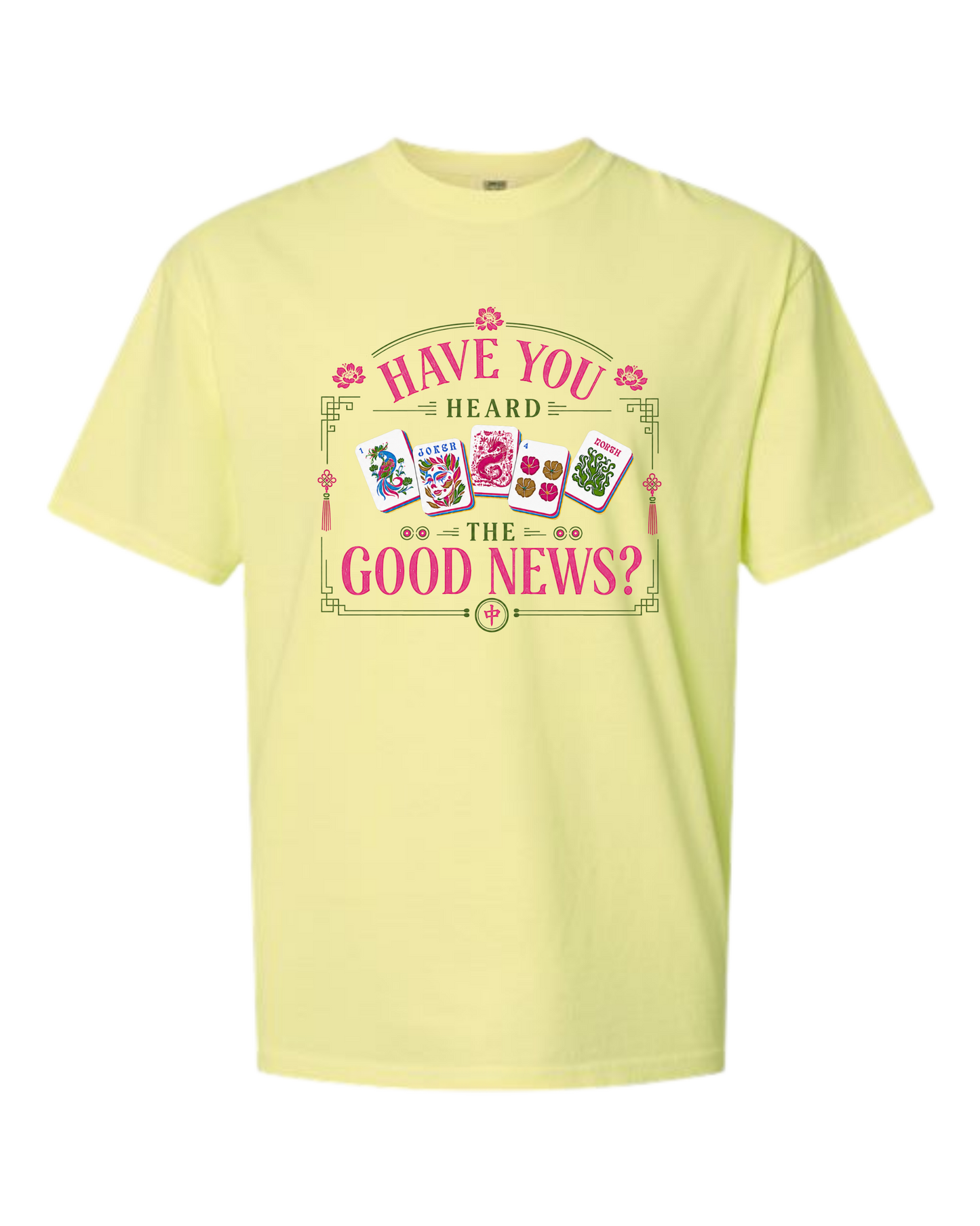 Have You Heard the Good News? - Comfort Colors - Heavyweight Unisex Tee - Yellows, Oranges, Reds