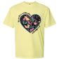 The World Is A Better Place With YOU In It - Comfort Colors - Heavyweight Unisex Tee - Yellows, Oranges, Reds