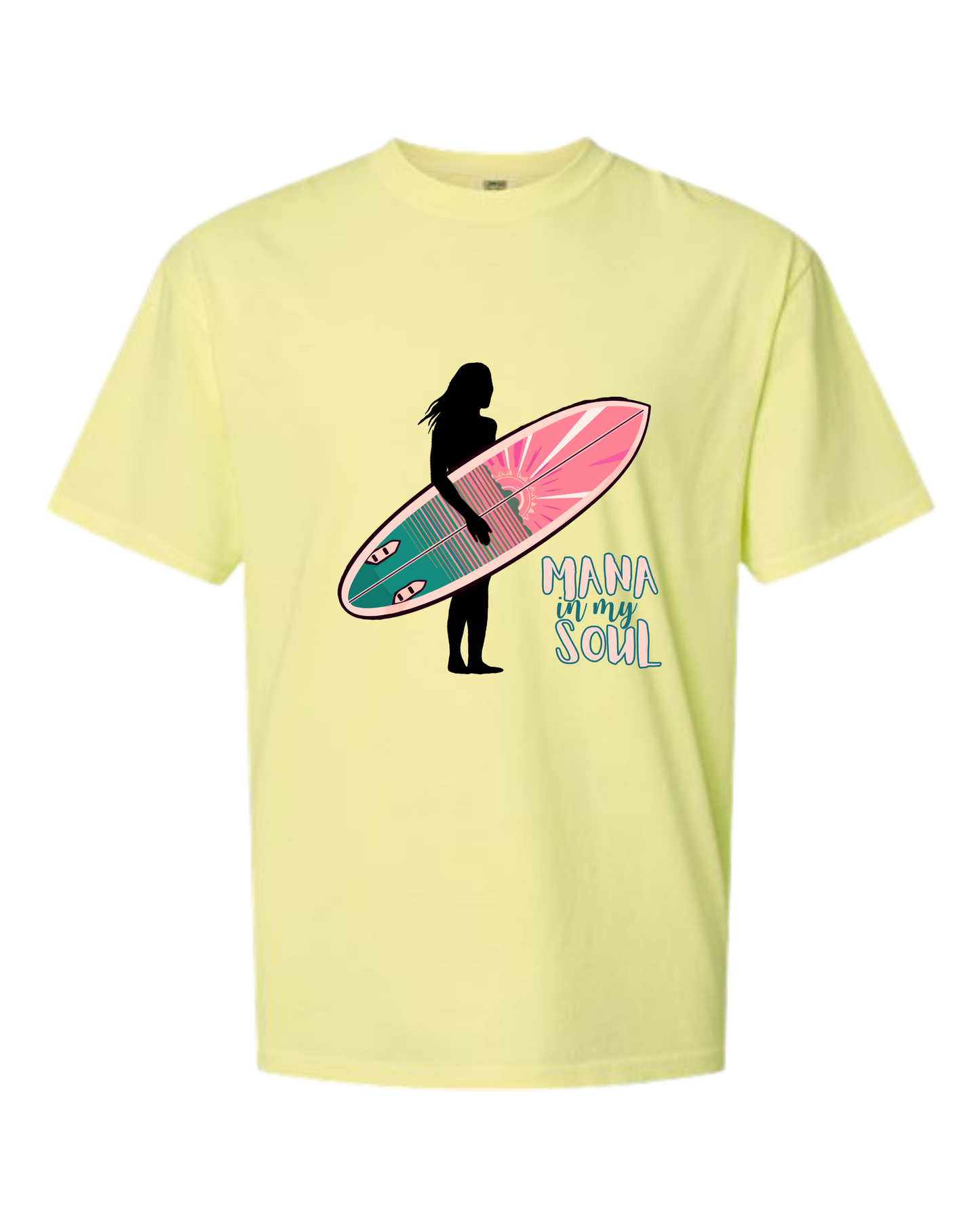 Mana in My Soul - Comfort Colors - Heavyweight Unisex Tee - Yellows, Oranges, Reds