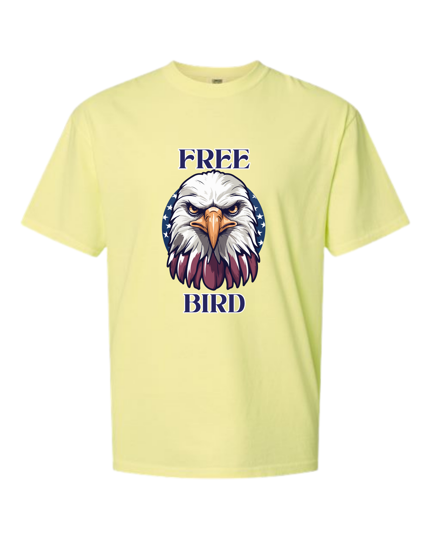Free Bird - Comfort Colors - Heavyweight Unisex Tee - Yellows, Oranges, Reds