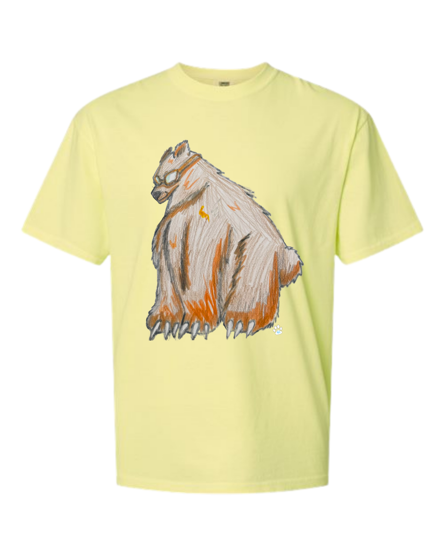 Muscle Bear - Comfort Colors - Heavyweight Unisex Tee - Yellows, Oranges, Reds