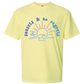 Sunsets & No Regrets - Comfort Colors - Heavyweight Unisex Tee - Yellows, Oranges, Reds