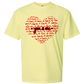 You & Me - Comfort Colors - Heavyweight Unisex Tee - Yellows, Oranges, Reds