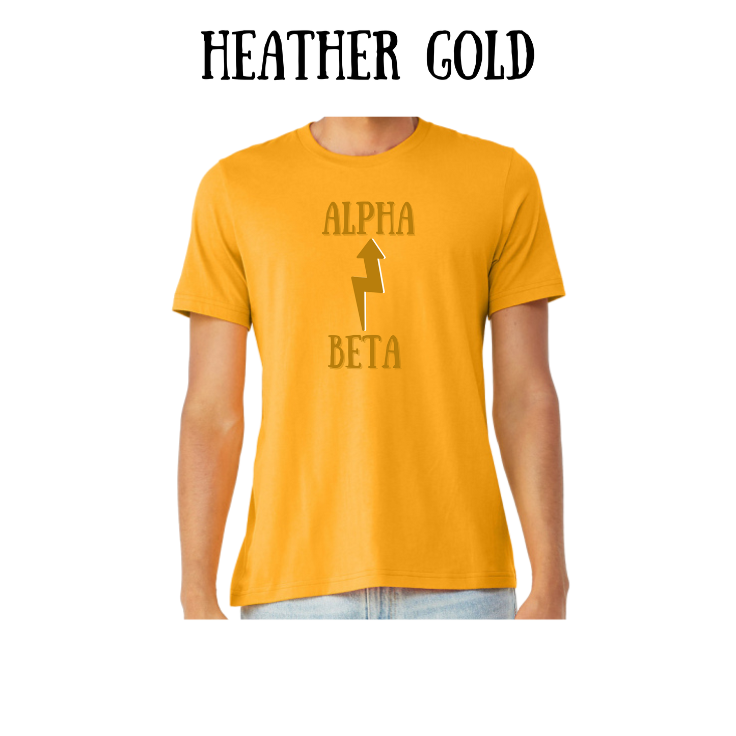 Beta to Alpha - Unisex Tee - Yellows, Oranges, Reds