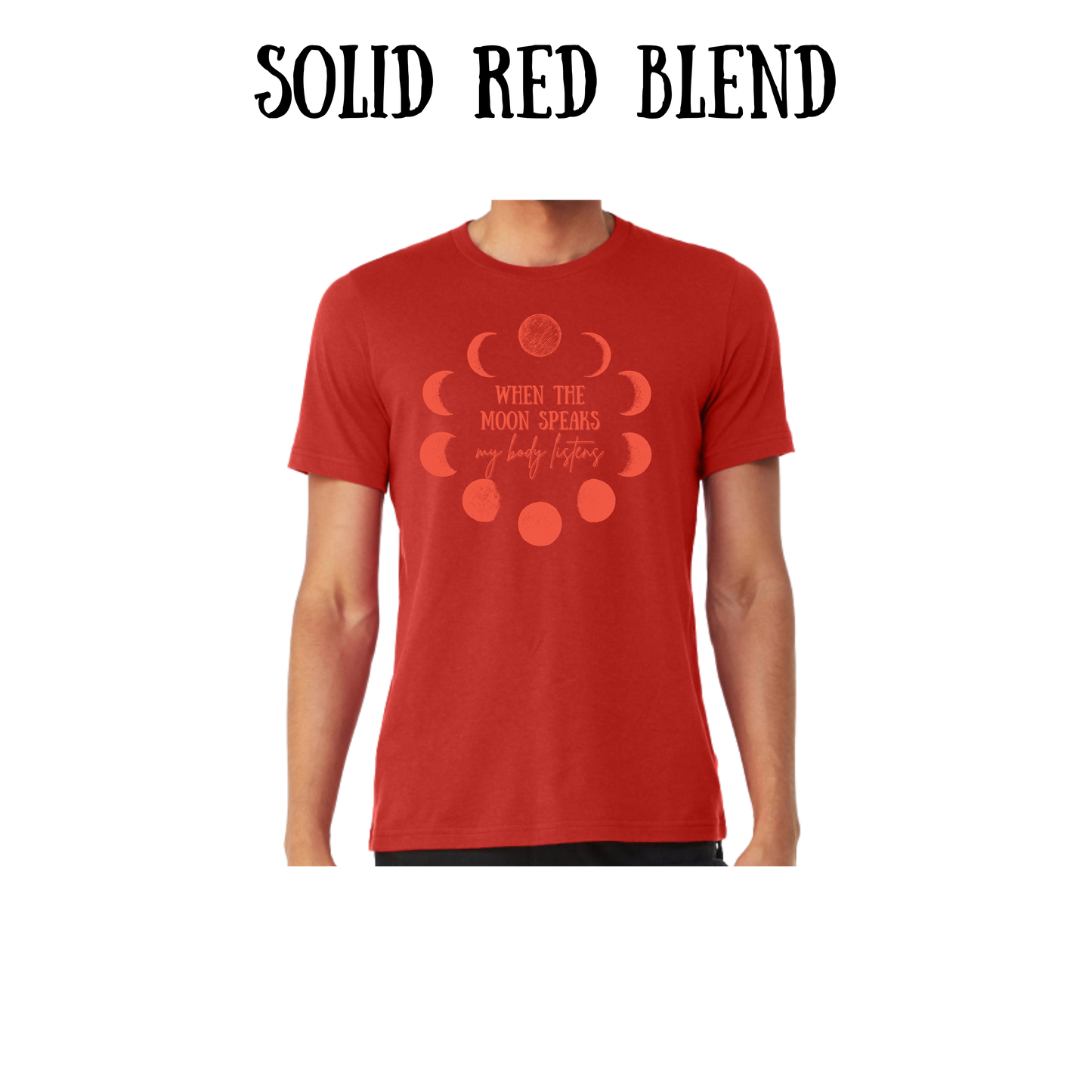 BP - When The Moon Speaks - unisex tee - yellows, oranges, reds