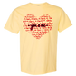 You & Me - Comfort Colors - Heavyweight Unisex Tee - Yellows, Oranges, Reds