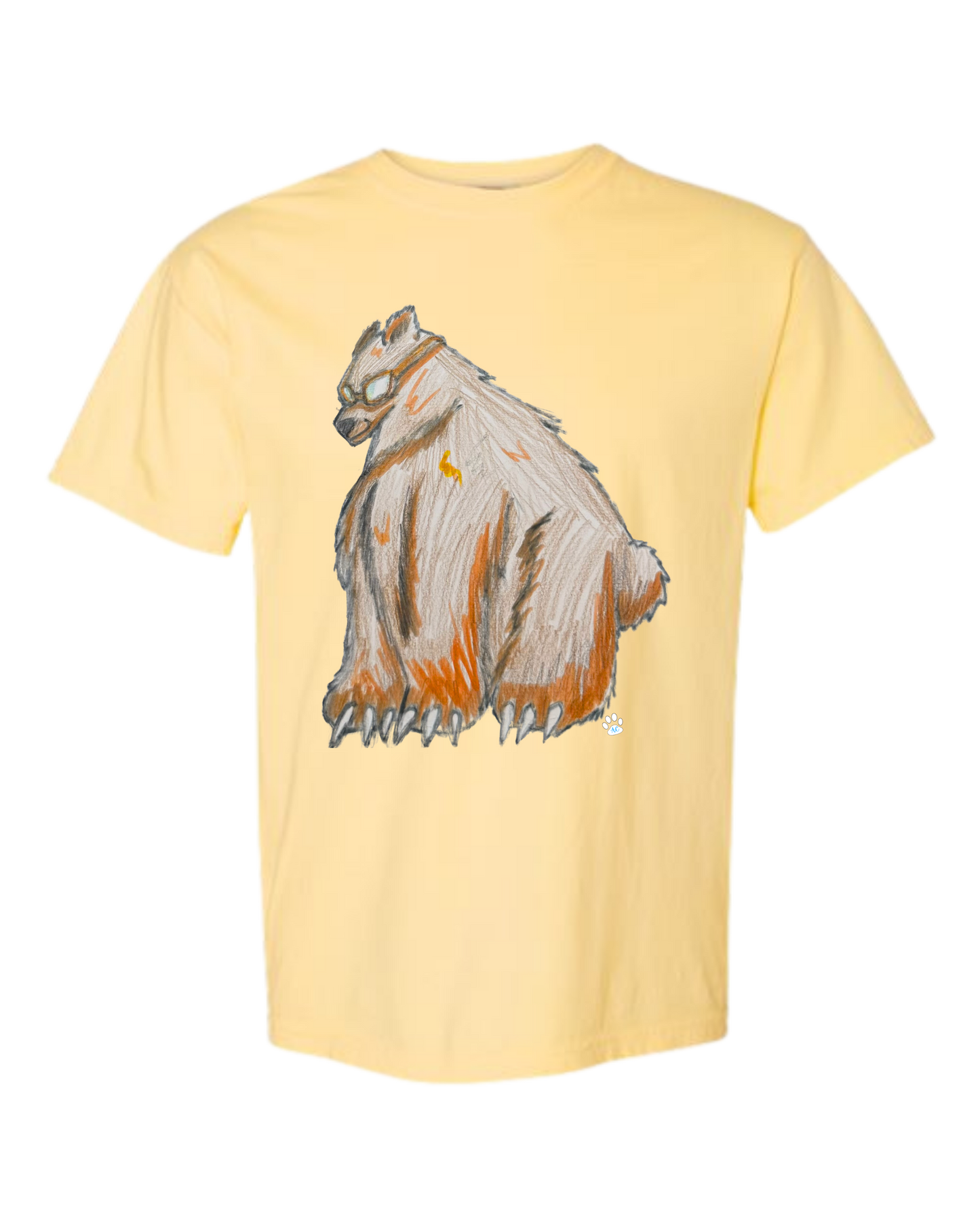Muscle Bear - Comfort Colors - Heavyweight Unisex Tee - Yellows, Oranges, Reds