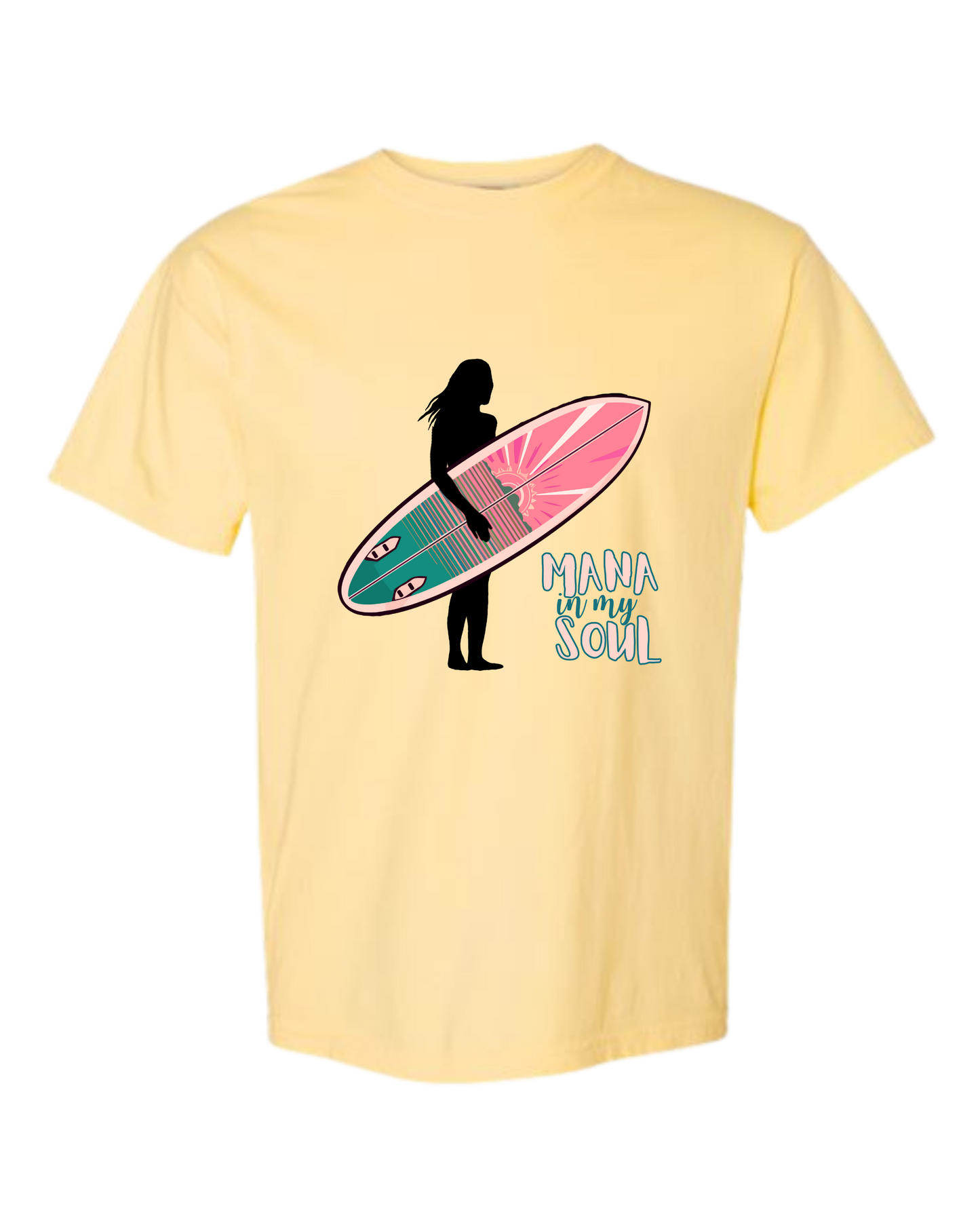 Mana in My Soul - Comfort Colors - Heavyweight Unisex Tee - Yellows, Oranges, Reds