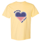 One Nation One Heart - Comfort Colors - Heavyweight Unisex Tee - Yellows, Oranges, Reds