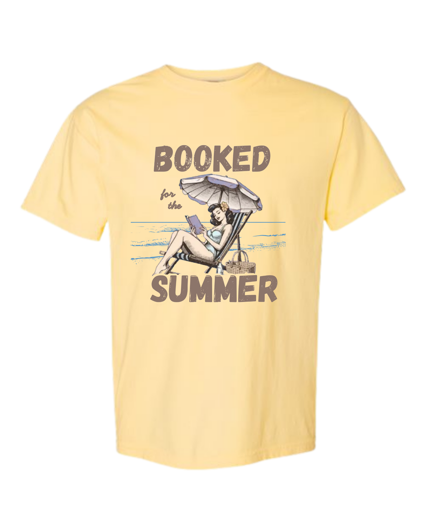 Booked for the Summer - Comfort Colors - Heavyweight Unisex Tee - Yellows, Oranges, Reds