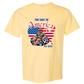 The Gulf of America - Comfort Colors - Heavyweight Unisex Tee - Yellows, Oranges, Reds
