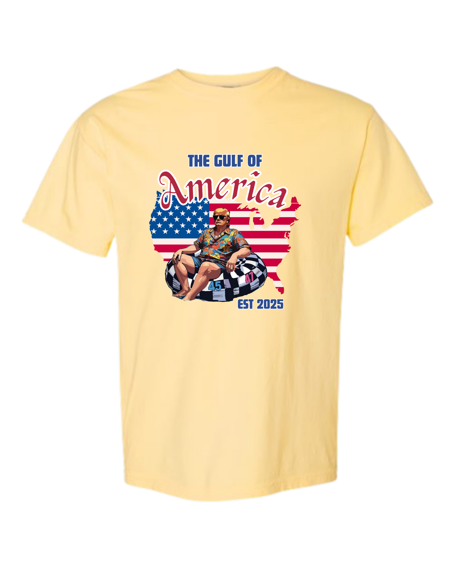 The Gulf of America - Comfort Colors - Heavyweight Unisex Tee - Yellows, Oranges, Reds