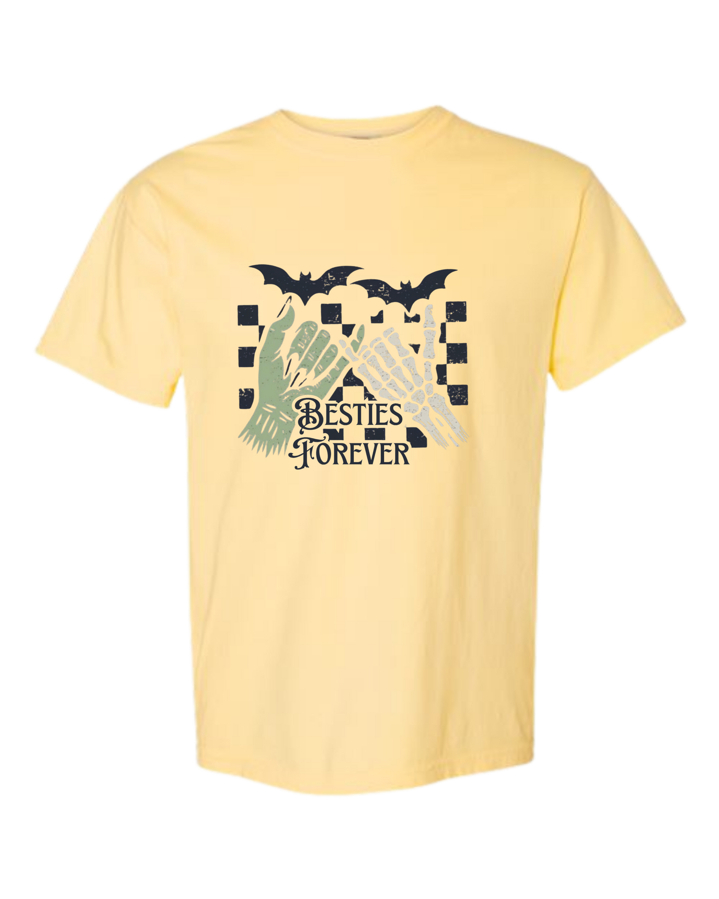 Besties Forever - Comfort Colors - Heavyweight Unisex Tee - Yellows, Oranges, Reds