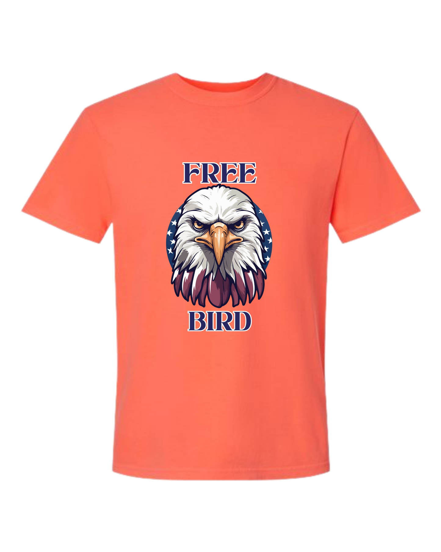 Free Bird - Comfort Colors - Heavyweight Unisex Tee - Yellows, Oranges, Reds