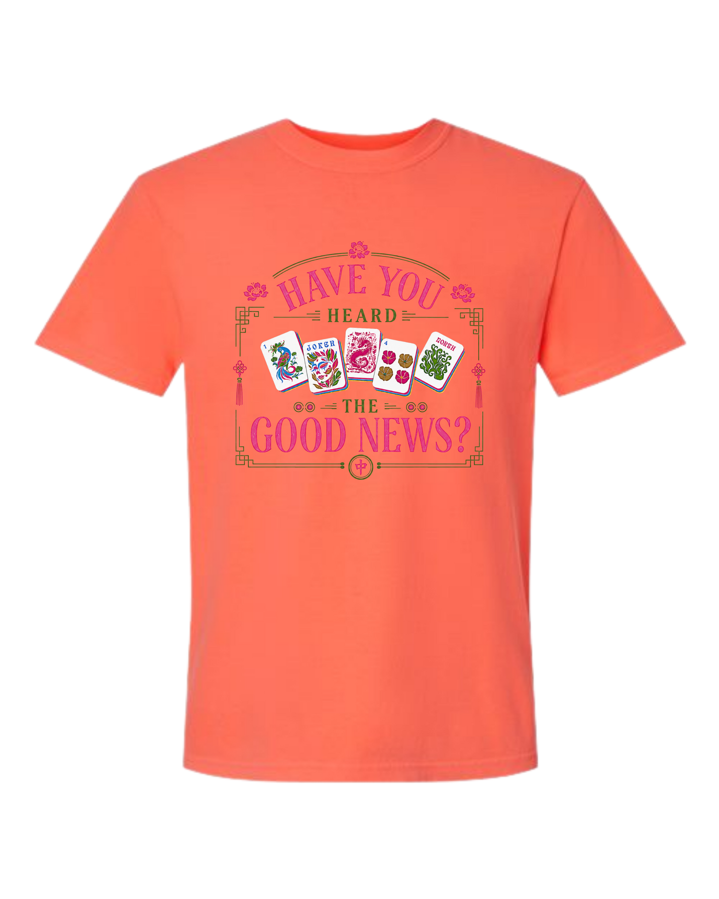 Have You Heard the Good News? - Comfort Colors - Heavyweight Unisex Tee - Yellows, Oranges, Reds