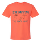 Life Happens The Beach Helps - Comfort Colors - Heavyweight Unisex Tee - Yellows, Oranges, Reds
