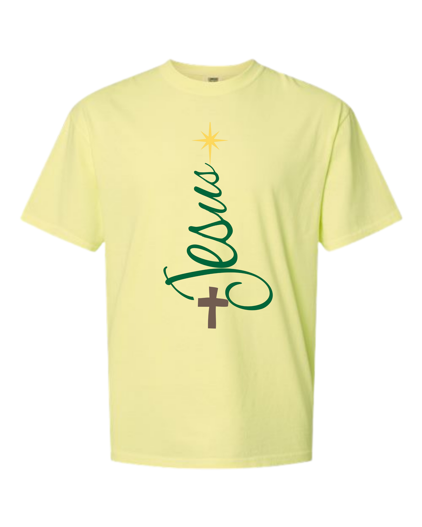 Jesus Tree - Comfort Colors - Heavyweight Unisex Tee - Yellows, Oranges