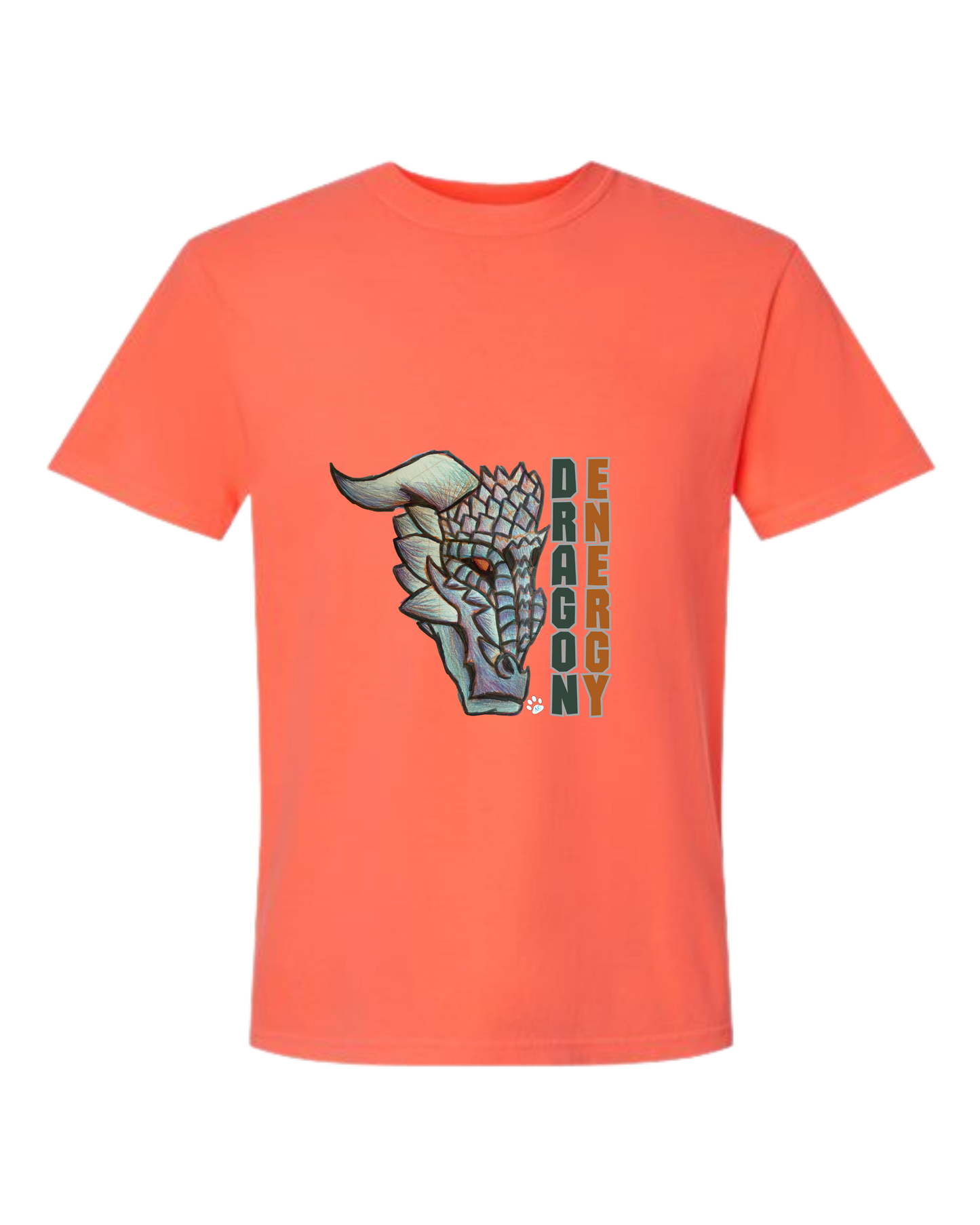 Dragon Energy - Comfort Colors - Heavyweight Unisex Tee - Yellows, Oranges, Reds