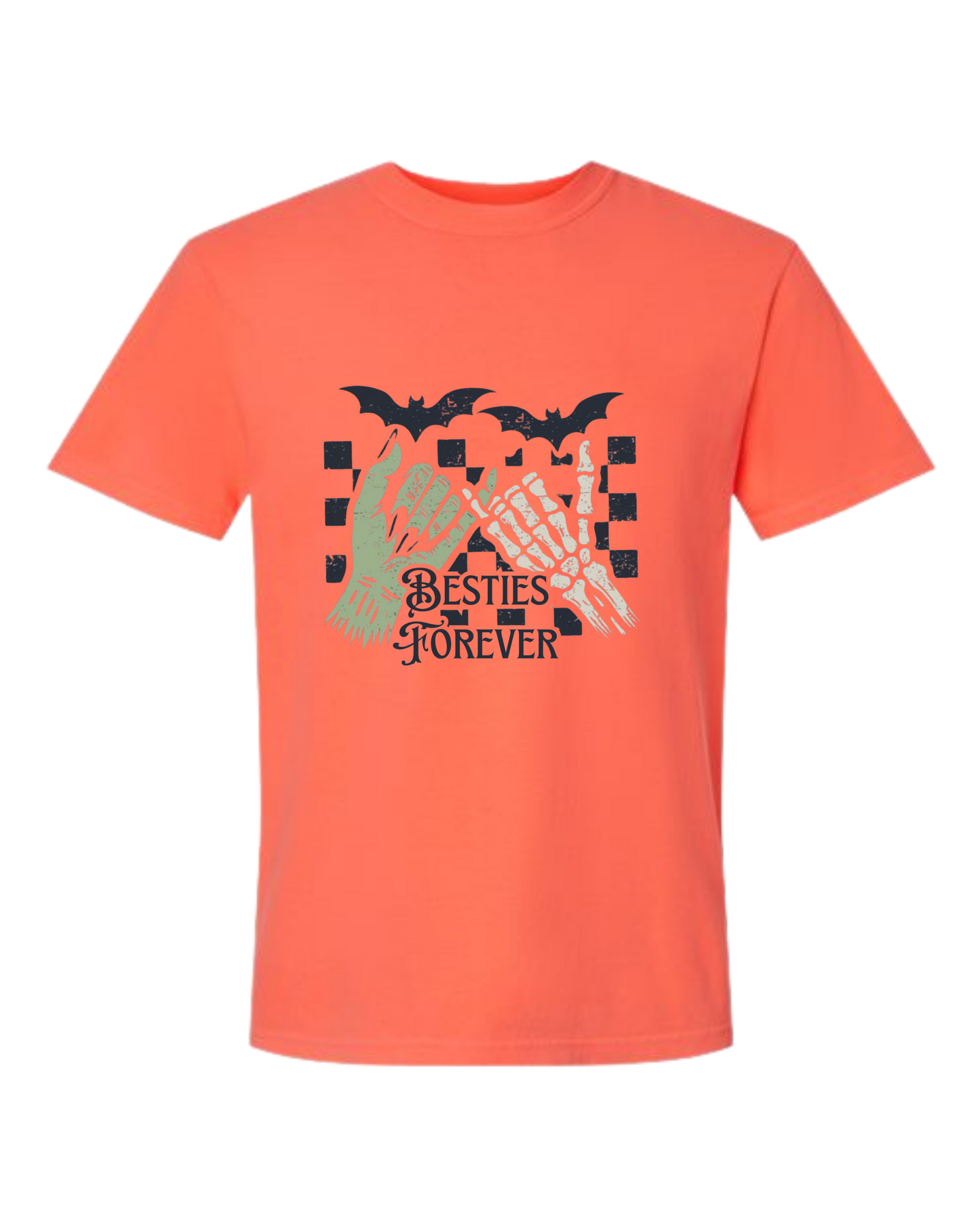 Besties Forever - Comfort Colors - Heavyweight Unisex Tee - Yellows, Oranges, Reds