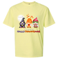 Happy HalloThanksMas Gnomes - Comfort Colors - Heavyweight Unisex Tee - Yellows, Oranges