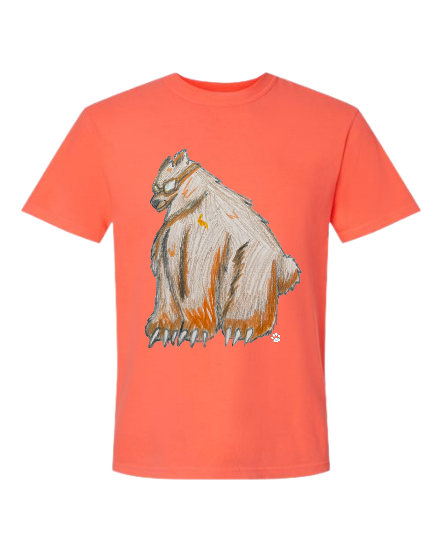 Muscle Bear - Comfort Colors - Heavyweight Unisex Tee - Yellows, Oranges, Reds